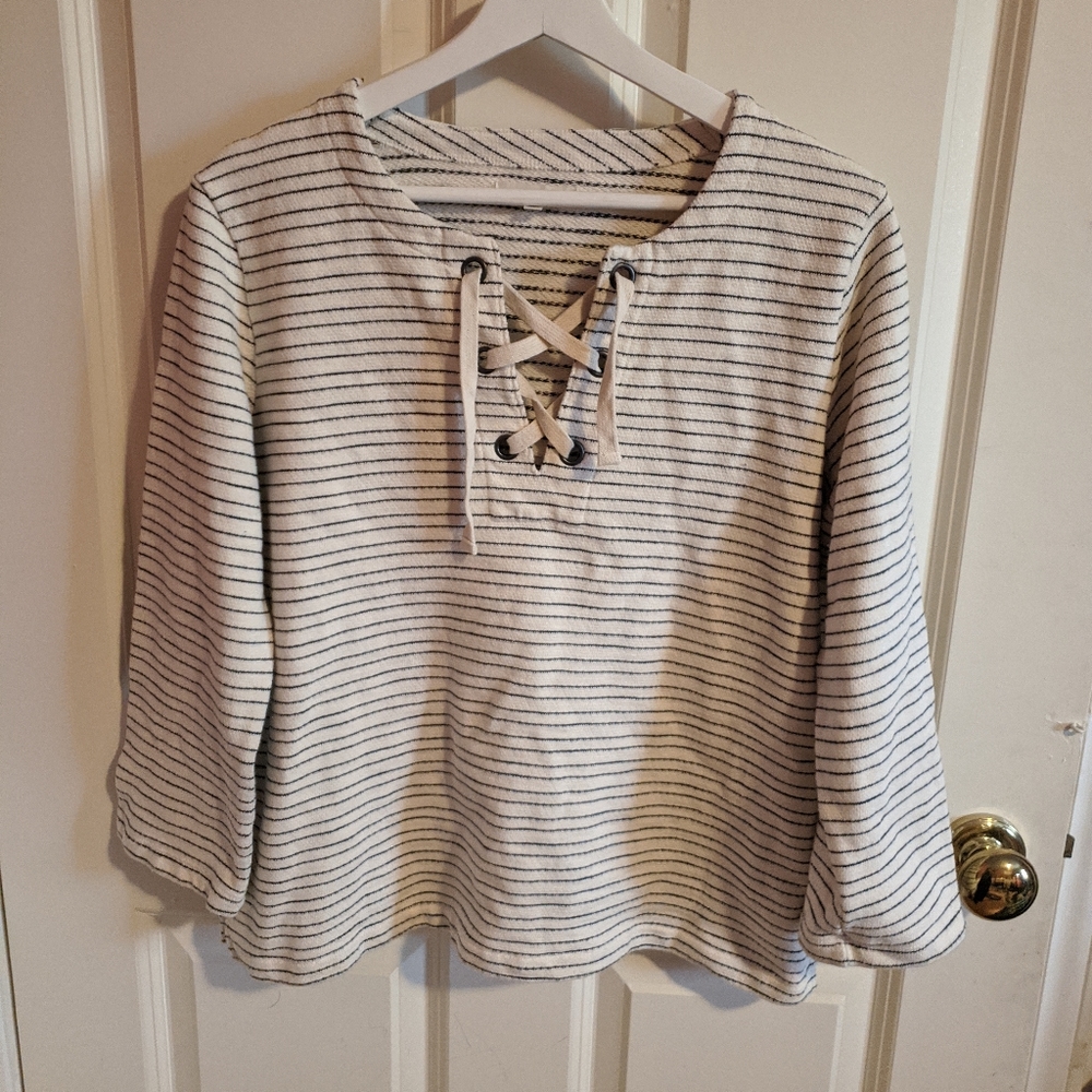 Madewell Long Sleeve Striped Shirt